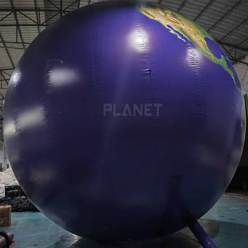 Advertising Inflatable Earth Decoration Earth Ball Lighting Planet Balloon With LED Light