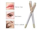 Wholesale Golden Foil One Side Pen Crystal Eyebrow Tattoo Pen Permanent Manual
