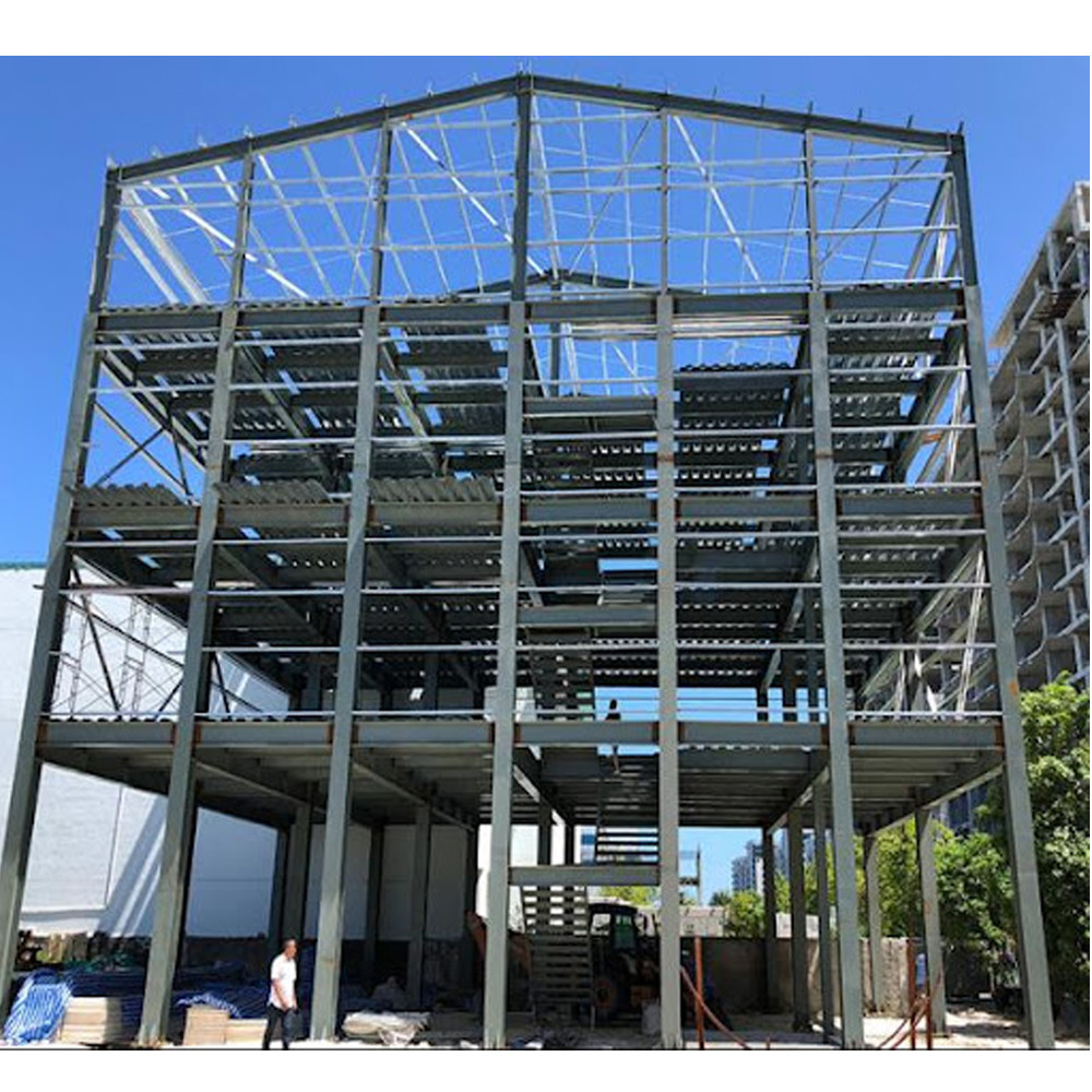 Metal Light and Heavy Prefabricated Steel Structure Multi-storey Office Building