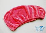 Yellow / Red Microfibre Hair Turban Towel Wrap Super Absorbent , Quick Dry Towel