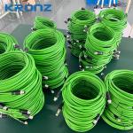 Industrial M12 Circular Connector Ambient Temperature -25- 85C Straight Cable