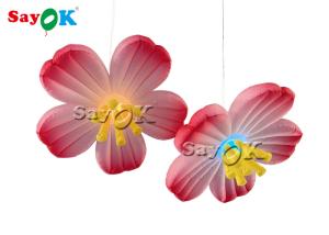 Wholesale Hanging Decoration Pink Oxford 1.5m Inflatable Led Flower from china suppliers