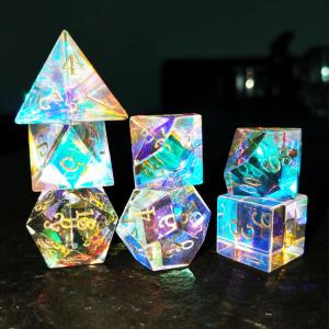 Wholesale Role Playing Game Acrylic Dice Set Bulk Polyhedral Dice 10 sided from china suppliers