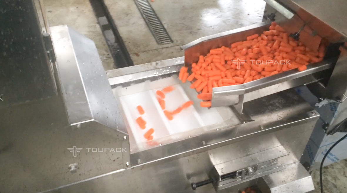 SS316 Weighing Filling Machine Vertical Lettuce Watercress 500g Baby Carrot Weighing Packing Detecting Machine