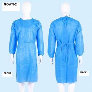 Wholesale PP Disposable Medical Gowns Lightweight Non Woven With Elastic Cuff Non Sterile from china suppliers