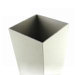 Milky White Machined Aluminium Profiles , High Hardness Aluminium Louver Frame