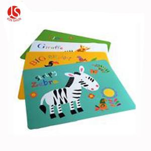Wholesale Cartoon Animals Zebra Printed Disposable Plastic Placemat from china suppliers
