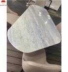 Customized Size Blue Quartz Countertops Backlit Brazil Blue Crystal Marble Stone