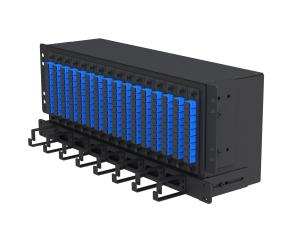Wholesale 4U Modular Fiber Optic Splitters Distribution Chassis Steel 19inch Rack Mount from china suppliers