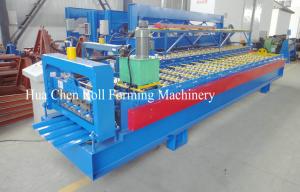 Wholesale Color Steel Plate Roofing Sheet Roll Forming Machine With PLC Control from china suppliers