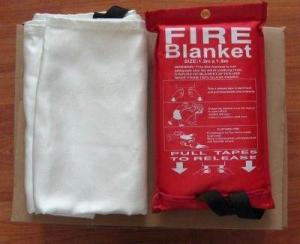 China 0.43mm 1.2M*1.8M 1.8m*1.8m 1.5*1.5m Hot selling high quality 100% fiberglass fire blanket with high quality on sale