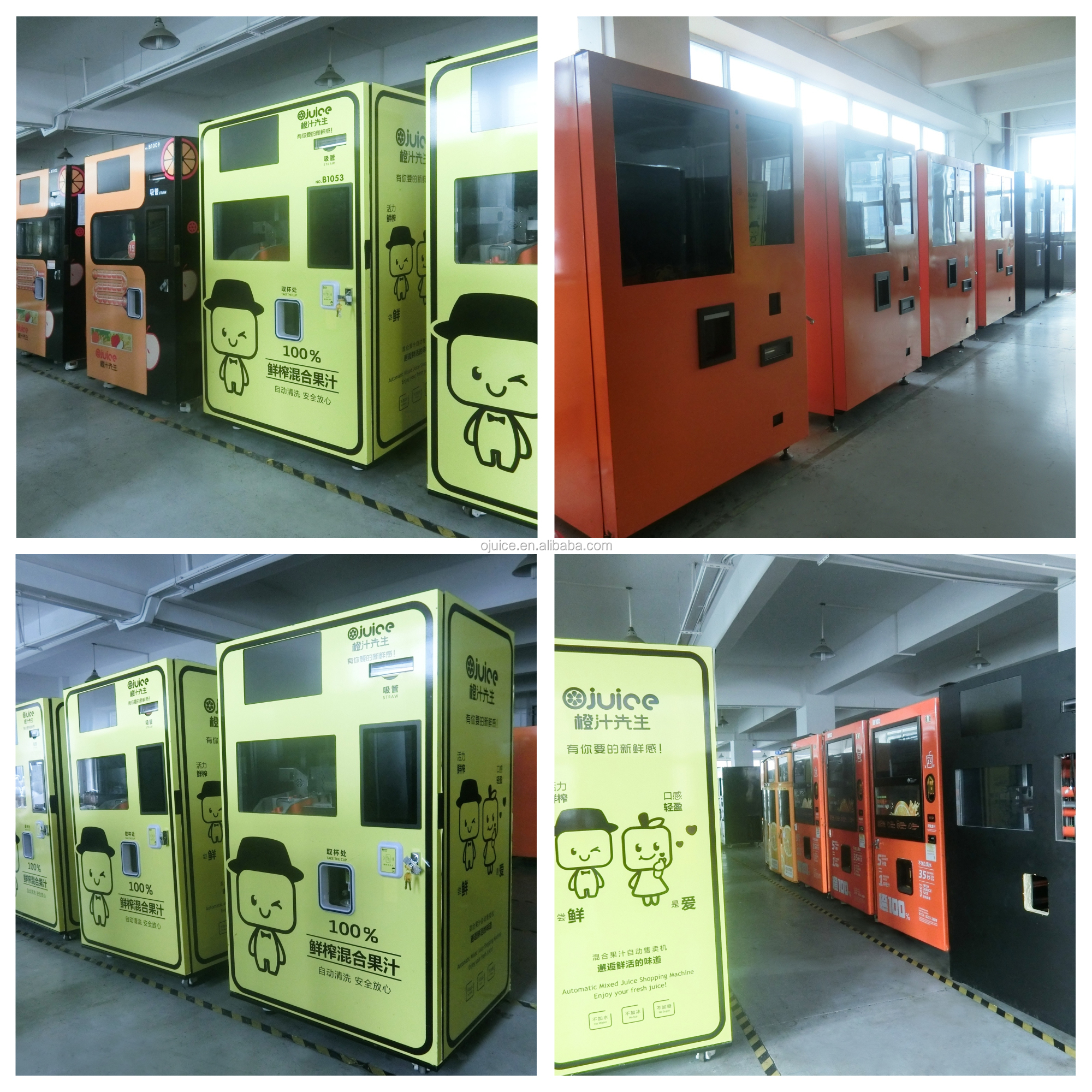 Automatic Professional Orange Juicer Machine For Supermarket Mall School