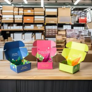 Wholesale Custom Coated Paper Packaging Box Cardboard Corrugated Shipping Boxes Gold Foil from china suppliers