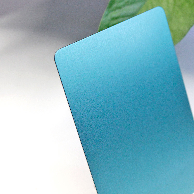 Ss304 #4 No.4 N4 Finish Stainless Steel Sheet In PVD Jade Green Color Coated