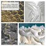 Hand Painted Landscape Custom Modern Textured Canvas Oil Painting 3D Relief