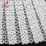 African Style Guipure Water Soluble Lace 100% Polyester Milk Silk Embroidered