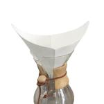 Food Industry Cone Coffee Filter Paper Wood Pulp White Sturdy Coffee Filter