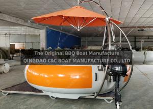 Wholesale 6mm Thick Barbecue Grill 25cm Depth FRP BBQ Party Boat from china suppliers