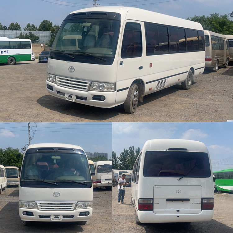High Speed 69 Km/h Toyota 30 Seater Coaster Bus Color Design Diesel Used Public Bus