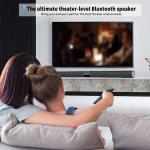 Deep Bass Port 5VDC Black Wireless Soundbar Speaker For Home Theater