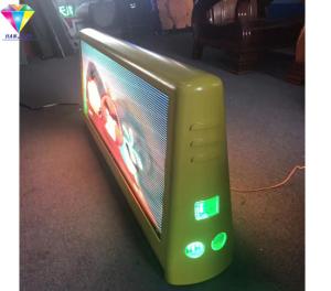 Wholesale Outdoor Taxi Top Advertising Signs Double Sided P4 Full Color 4G WiFi Car Top Display from china suppliers