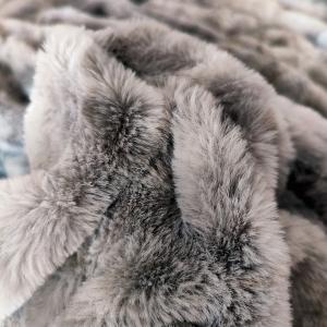 Wholesale Polyester Spandex Stretchy Faux Fur Rabbit Fabric 350gsm For Blankets Carpet from china suppliers