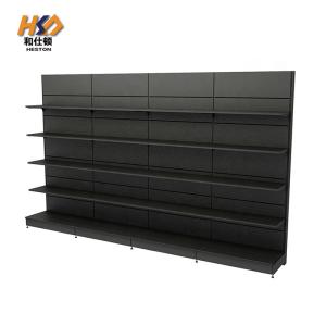 Wholesale Supermarket Shelves Rack Steel Black Shelf For Store Sets Gondola Shelving from china suppliers