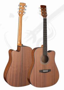 Wholesale 41inch Popular Whole Sapele vintage acoustic guitar/western guitar steel string OEM- TP-AG52-1 from china suppliers