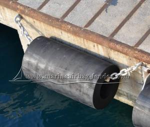 Wholesale Black Marine Cylindrical Rubber Fender , Black Dock Rubber Fender from china suppliers