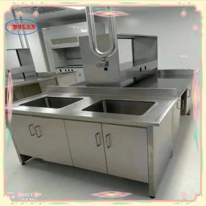 Wholesale Silver Stainless Steel Lab Bench Laboratory Furnitures 1500*750*900MM from china suppliers