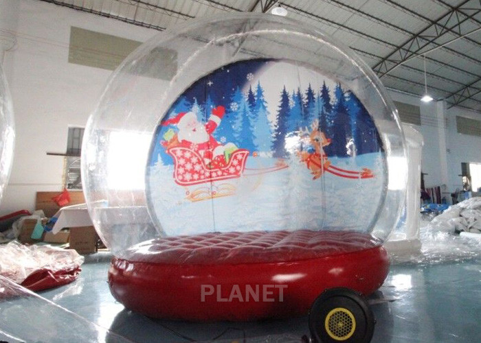 4M 5M Inflatable Bouncing Snow Globe Photo Booth With Blower