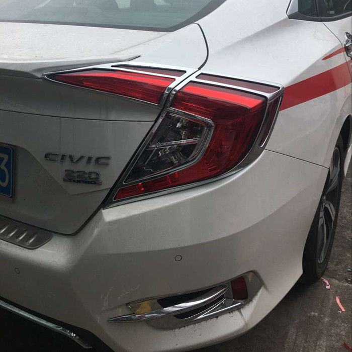 Front Fog Lamp Bezel And Rear Bumper Light Molding For HONDA CIVIC 2016