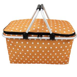 Wholesale Picnic Baskets, Wholesale Hot Sales Retail Foldable Supermarket Shopping Basket Mesh Shopping Basket Mini from china suppliers