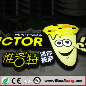 Wholesale Outdoor Brand Acrylic / Resin Lighted Led Advertising Banner Sign from china suppliers