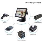 1024 * 1280 Resolution Windows Pos System 45W Consumption For Retail Industry