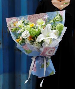 Wholesale 70gsm Printed Florist Wrapping Paper Waterproof for Bouquet from china suppliers