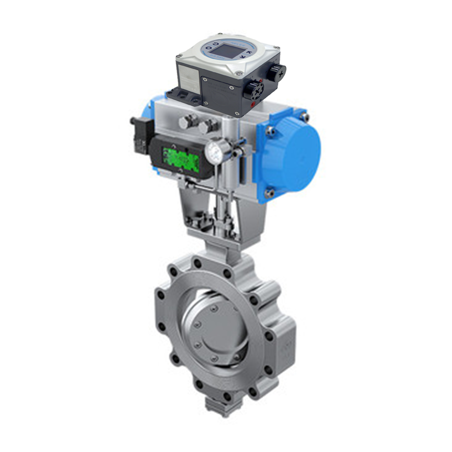 Chinese Control Valve With Neles Mesto Valve Positioner ND9000 series ND9106HX8T, ND9103HX8T, and pnematic actuator