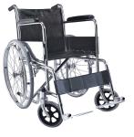 Hand Push Disabled Medical Transport Wheelchair Fixed Armrest Lightweight