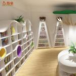 China supplies children kindergarten school wooden MDF library furniture for