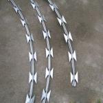 ISO9001 Stainless Steel pvc coated Razor Barbed Wire Fencing 5m To 15m