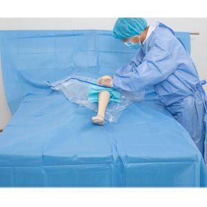 Wholesale MAYO Surgical Knee Arthroscopy Drape Pack PE Coated Nonwoven Fabric from china suppliers