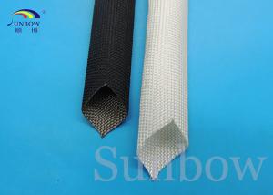 Wholesale Unvarnish Fiber Glass Sleeves Fiberglass Braided Sleeving Black from china suppliers