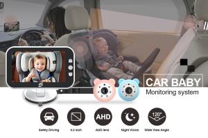 Wholesale 4.3 Inch Color Monitor Baby Car Mirror Camera Power Supply 9V - 24V from china suppliers