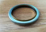 Metal Dust Iron Wiper Rubber Oil Seal , Blue Hydraulic Rod Piston Seal