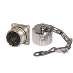 CuZn 10mm Cable M23 Male Waterproof Connector Straight Power Supply Connector