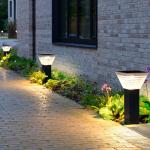 Minimalist 7W LED Solar Garden Light Landscape Decoration Bollard LED Lawn