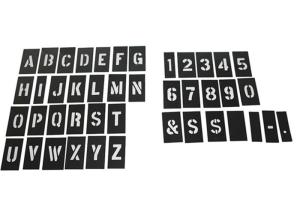 Wholesale PVC Plastic Letter Stencils Case Disassemble Interlock Paint Stencil Black Color from china suppliers