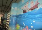 Digital Paintingbounce House Indoor Playground , Undersea World Blow Up