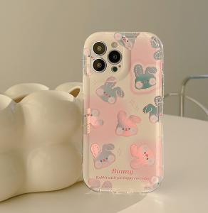 Wholesale Slim Shockproof Phone Cases Pink Rabbit Iphone 15 Apple Phone Case from china suppliers