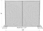 temporary chain link fence rental